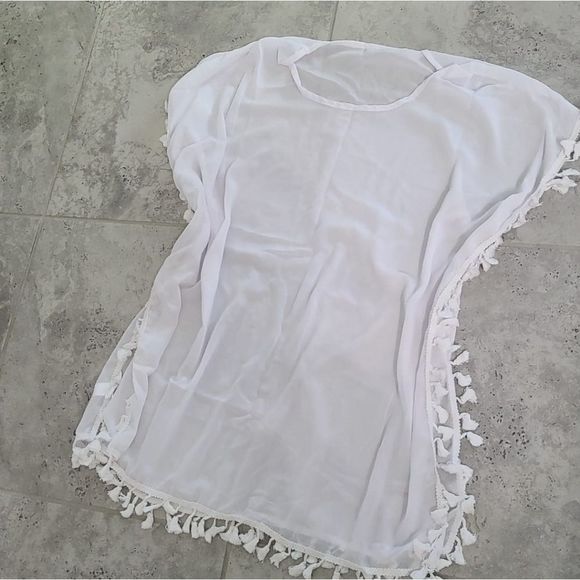 New Chiffon Tassels Beach Wear Women Swimsuit - Picture 2 of 3